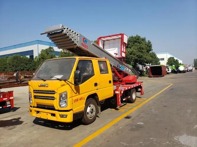 荣成附近云梯车出租 砂石搬运